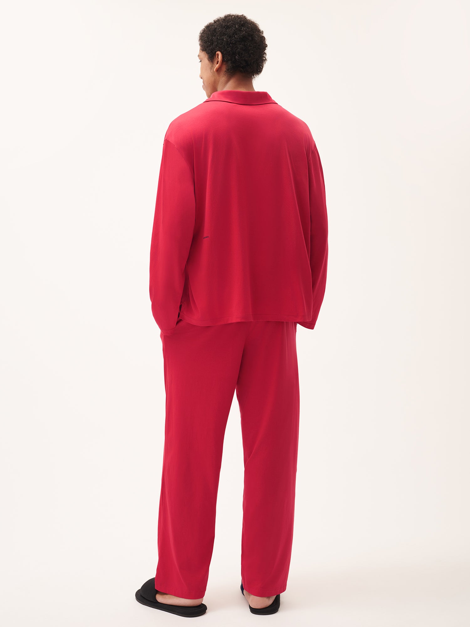 365_Lightweight_Long_Pyjama_Set_Goji_Red_Male