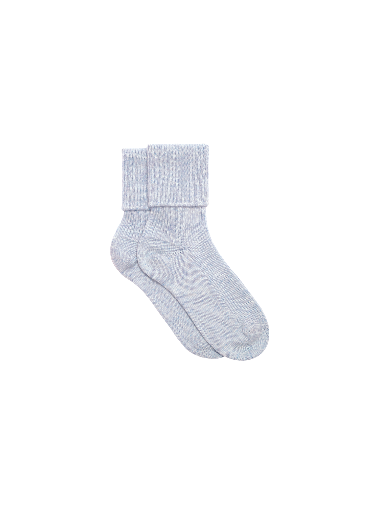 Cashmere Bed Socks—pale blue