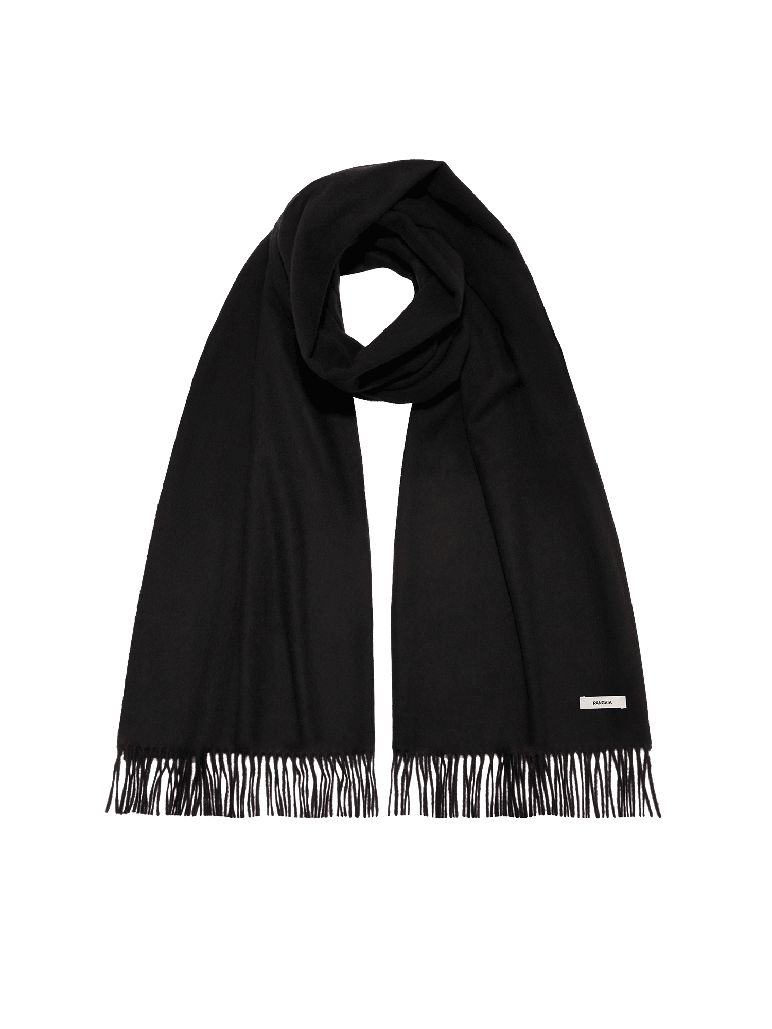 Cashmere Plain Stole—black