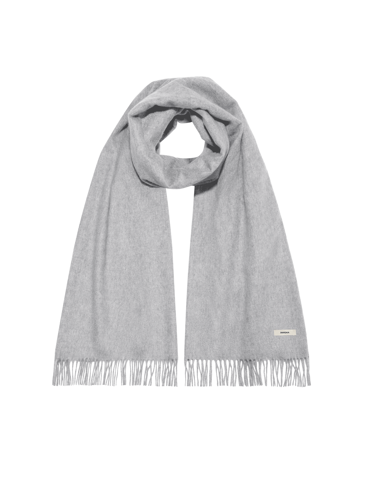 Cashmere Plain Stole—grey marl