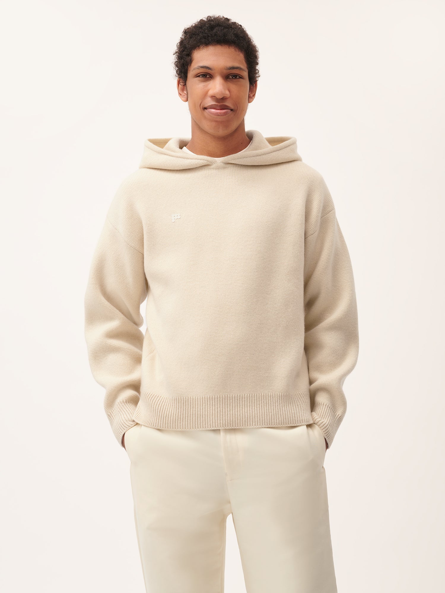 DNA_Recycled_Cashmere_Hoodie_Ecru_Ivory_Male