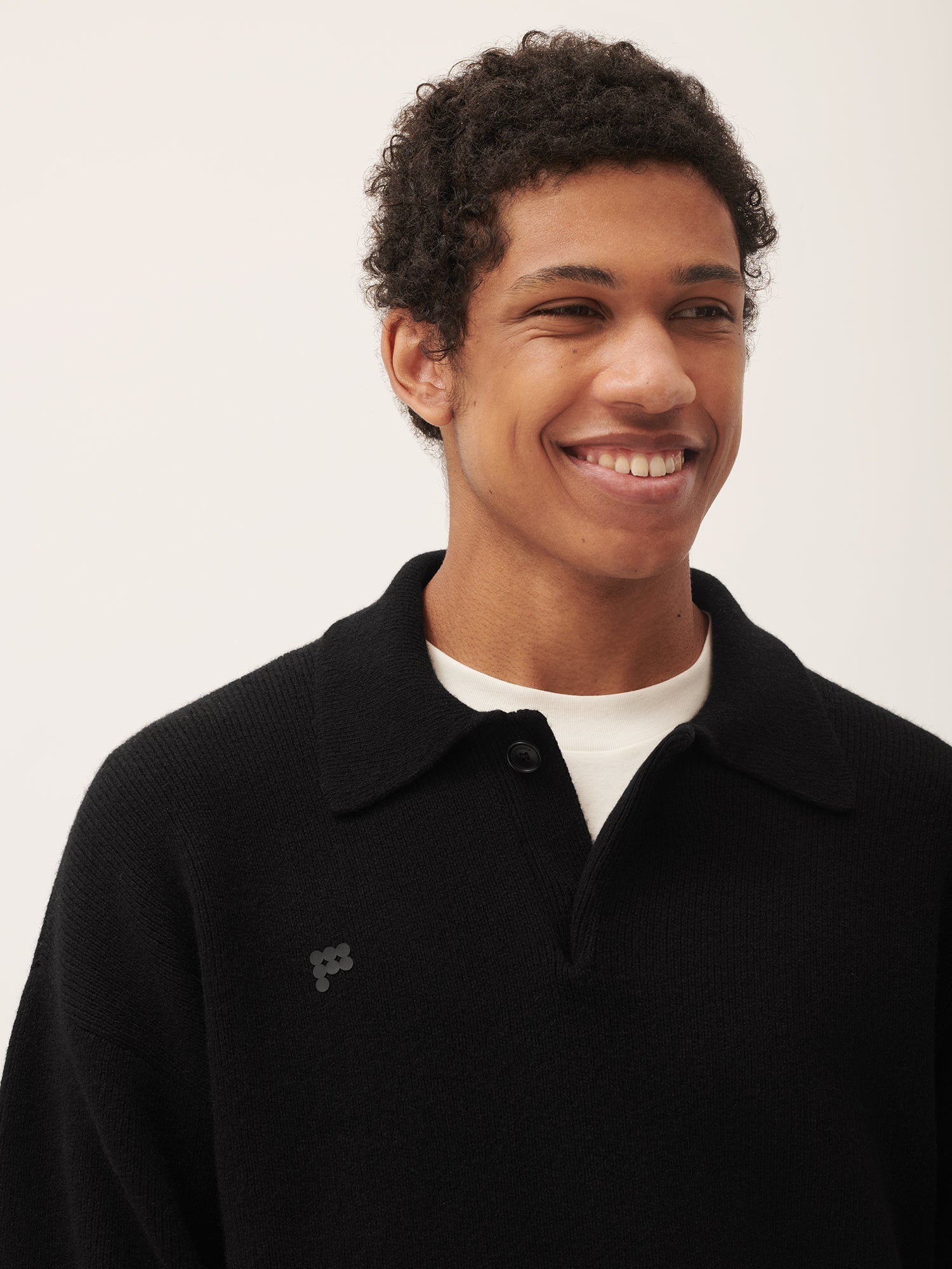 DNA_Recycled_Cashmere_Polo_Sweater_Black_Male