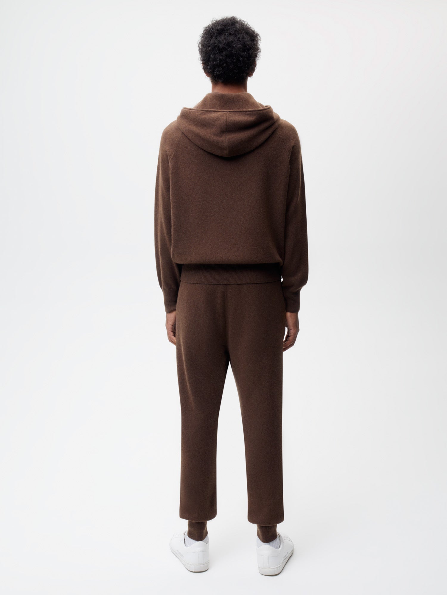 Recycled Cashmere Track Pants‚Äîchestnut brown male