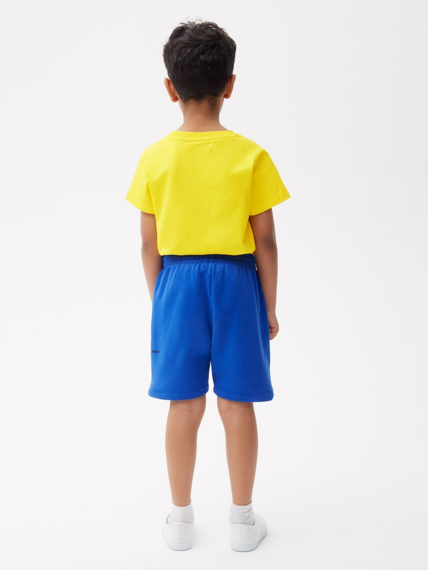 Kids Organic Cotton Long Shorts Cobalt Blue