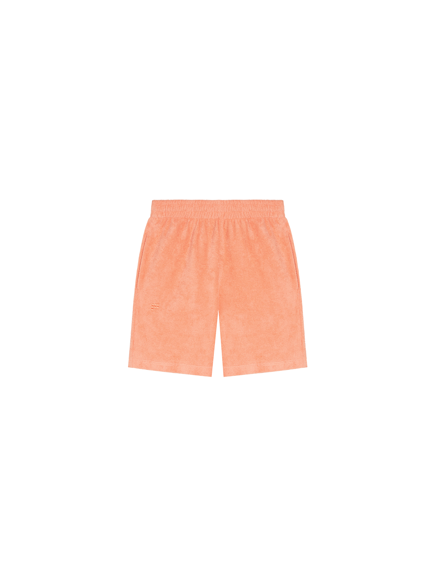 Kids Towelling Shorts—peach perfect-packshot-3