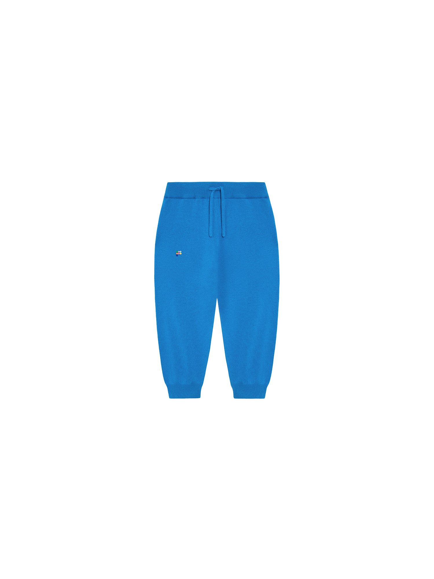 Kids Recycled Cashmere Track Pants—cerulean blue-packshot-3