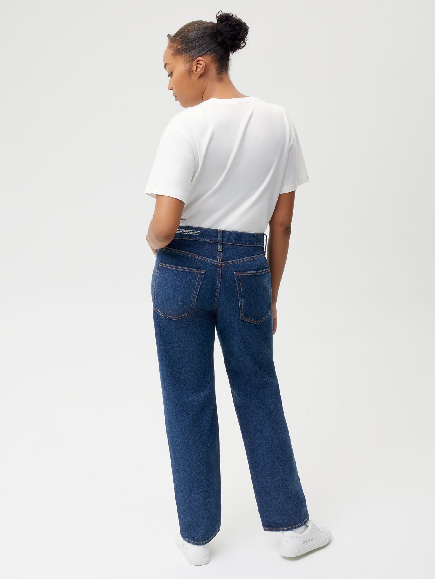 Nettle Button Up Straight Leg Denim Mid Wash Female W