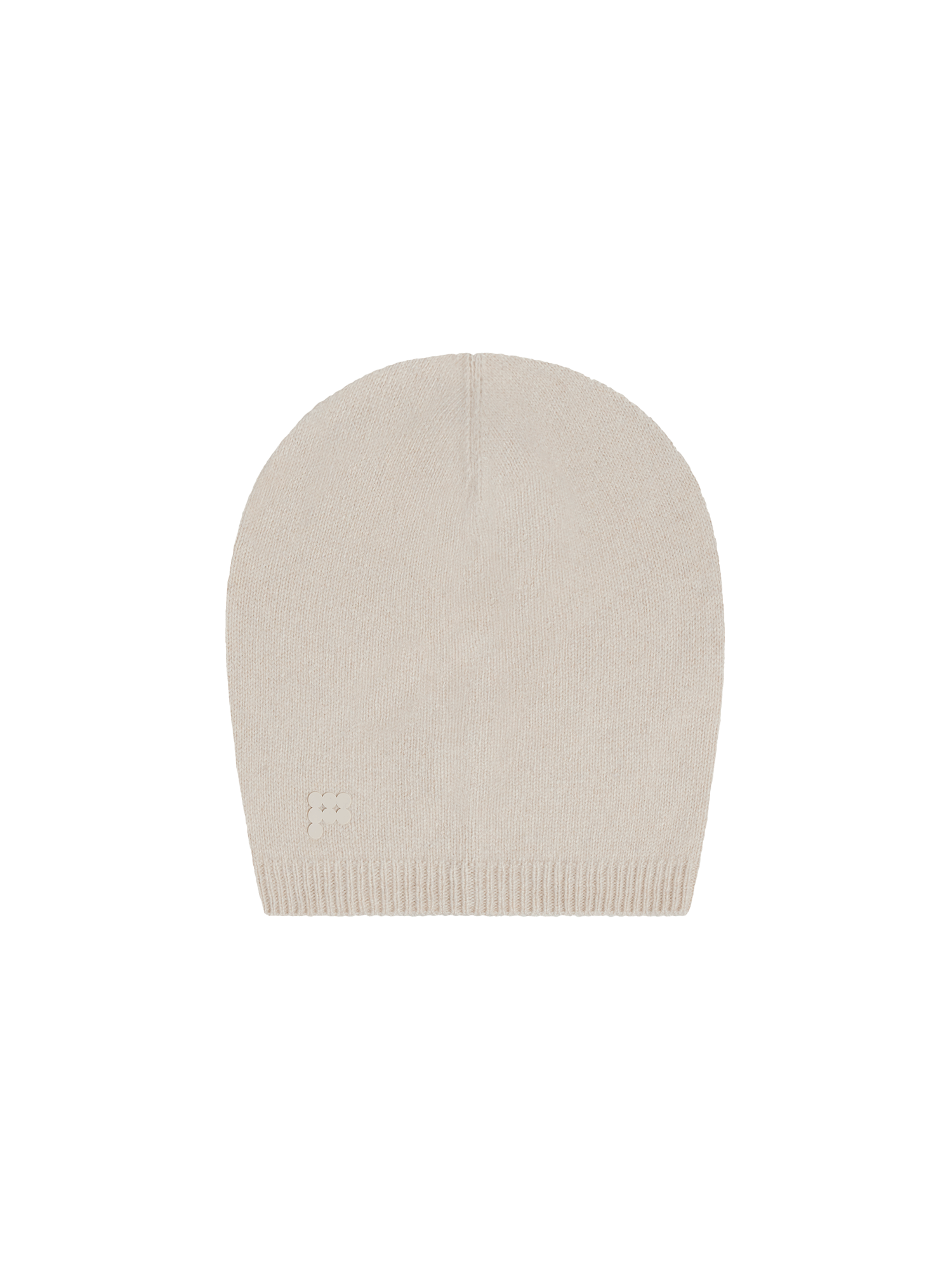 Recycled Cashmere Beanie—oatmeal-packshot-3
