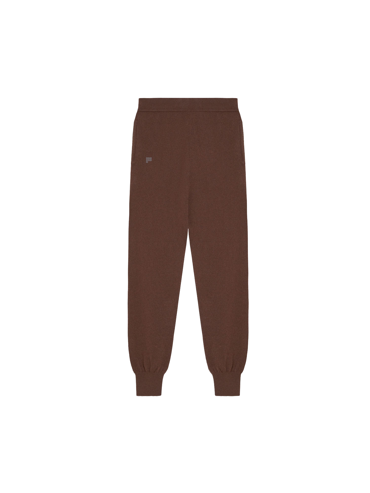 Recycled Cashmere Track Pants‚Äîchestnut brown-packshot-3